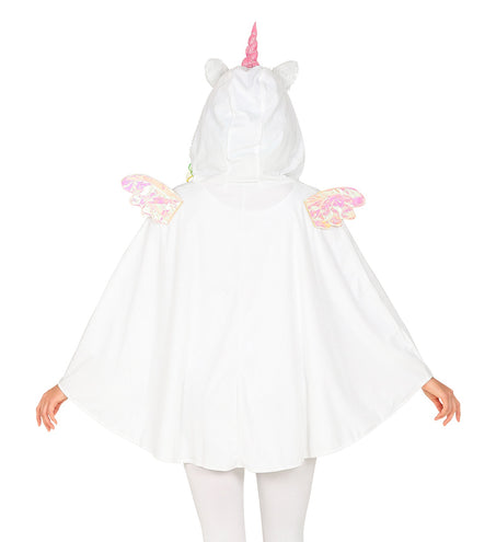 Widmann SRL Eenhoorn poncho met muts volwassenen