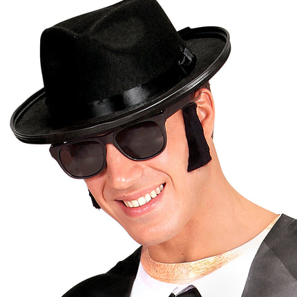 Widmann SRL Elvis bakkebaarden rock 'n roll zwart