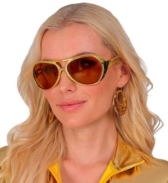 Widmann SRL Elvis bril rock 'n roll goud