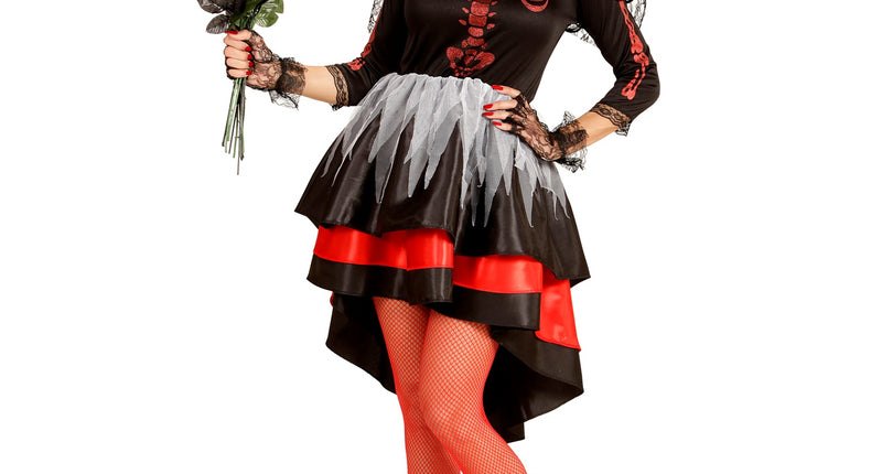 Widmann SRL Enge Bruid Dia De Los Muertos jurk