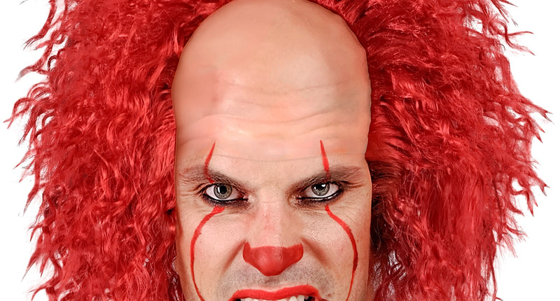 Widmann SRL Enge clownspruik met rood haar