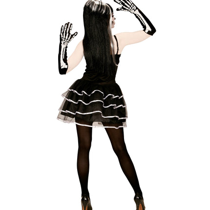 Widmann SRL Enge skeleton jurkjes voor Halloween