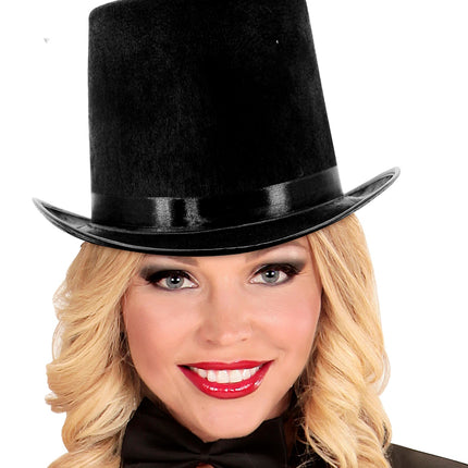 Widmann SRL Extra hoge hoed vilt zwart