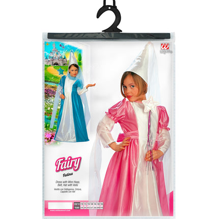 Widmann SRL Fee kostuum blauw kinderen