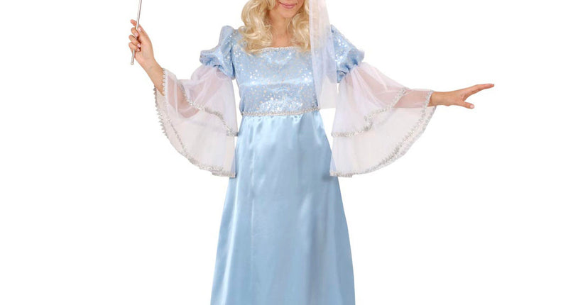 Widmann SRL Fee kostuum Lichtblauw