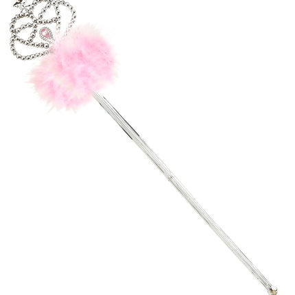 Widmann SRL Feeënstaf zilver met marabou