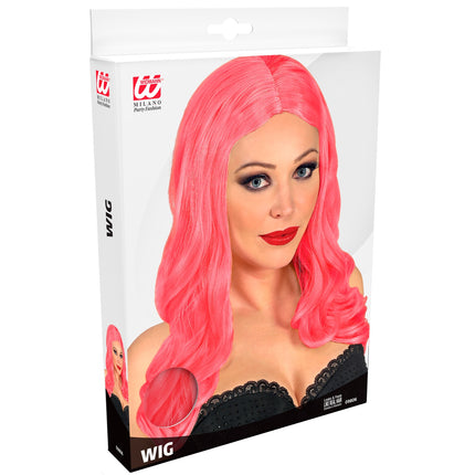 Widmann SRL Felroze lange pruik roxy