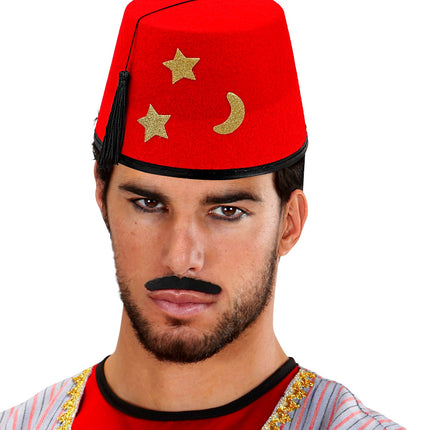 Widmann SRL Fez hoed vilt rood