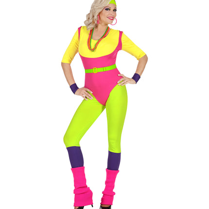 Widmann SRL Fitness instructrice kostuum 80's
