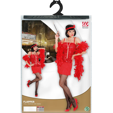 Widmann SRL Flapper Jurk Rood