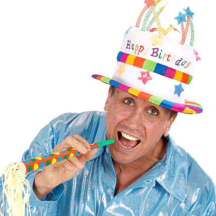 Widmann SRL Fluwelen hoed happy birthday