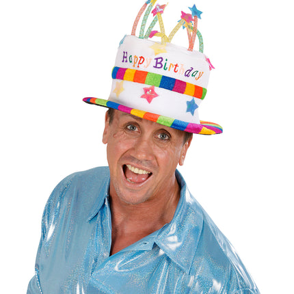 Widmann SRL Fluwelen hoed happy birthday