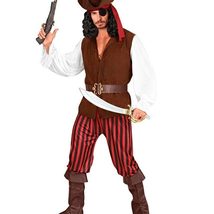 Widmann SRL Folter piraat Kapitein der zeëen kostuum