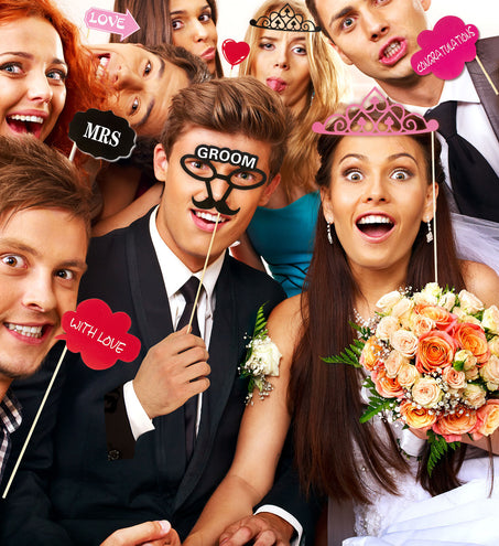 Widmann SRL Foto booth accessoires bruid en bruidegom