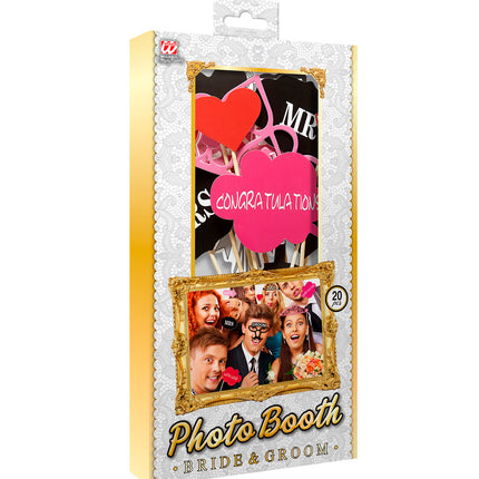 Widmann SRL Foto booth accessoires bruid en bruidegom