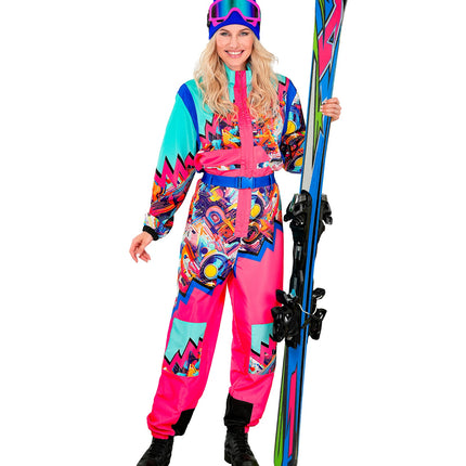 Widmann SRL Fout ski pak snowboarder roze/lichtblauw