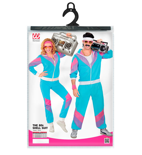 Widmann SRL Fout trainingspak Blauw New kids jaren 80 volwassenen