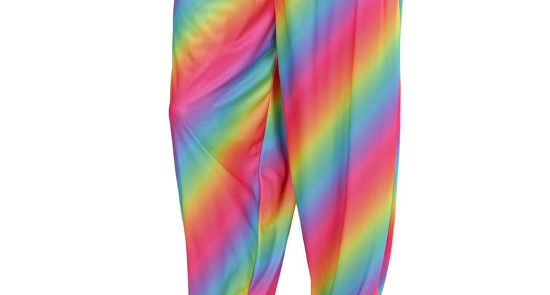 Widmann SRL Foute disco broek regenboog print