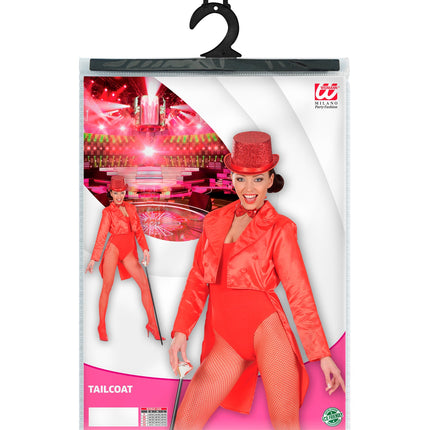 Widmann SRL Frackjas Satijn Dames Rood