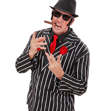 Widmann SRL Gangster hoed met strepen