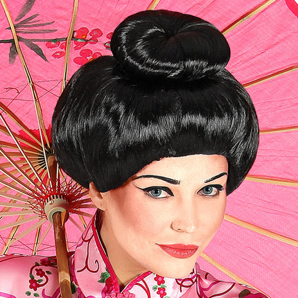 Widmann SRL Geisha pruik Tippi wan