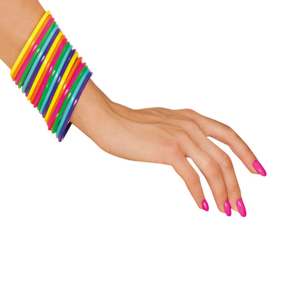 Widmann SRL Gekleurde armbanden neon disco