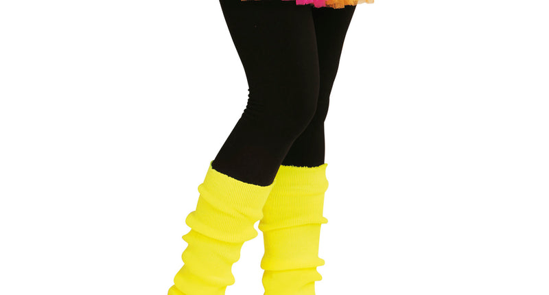 Widmann SRL Gele beenwarmers neon