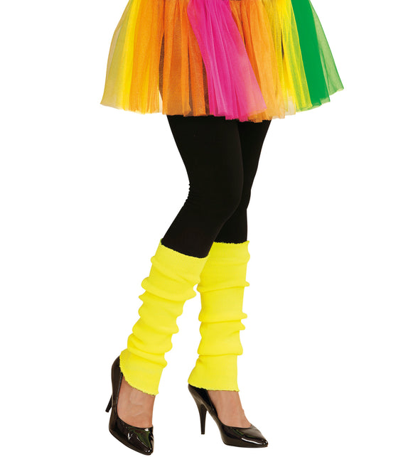 Widmann SRL Gele beenwarmers neon