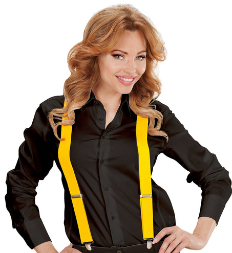 Widmann SRL Gele bretels verstelbaar