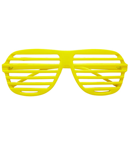 Widmann SRL Gele bril met luikjes