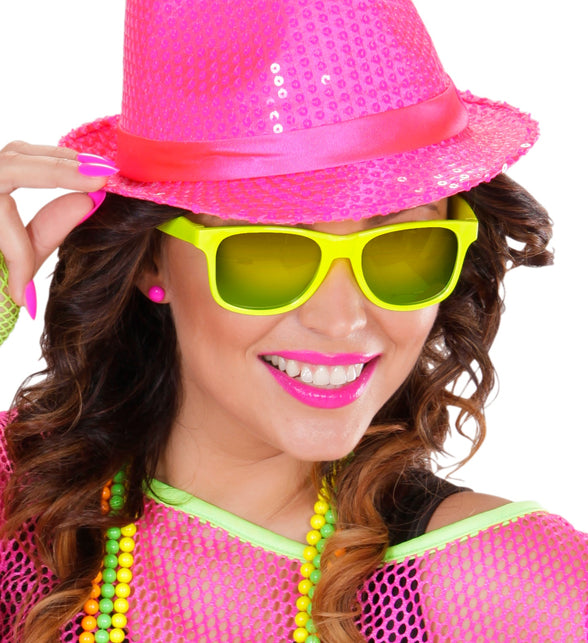 Widmann SRL Gele karakter bril Blues brother