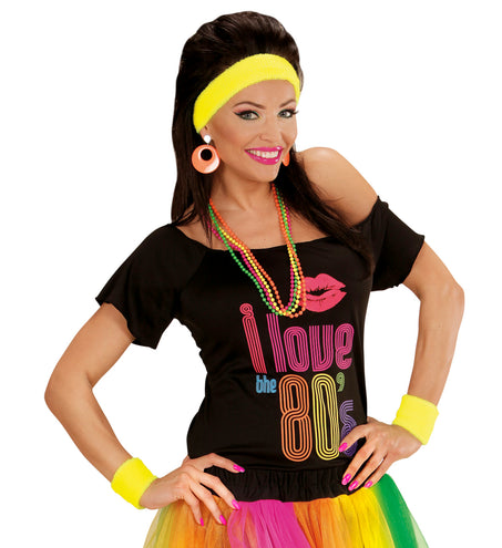 Widmann SRL Gele zweetbanden set neon