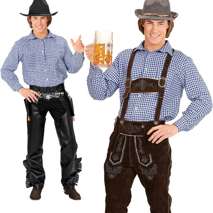 Widmann SRL Geruit shirt Gustav