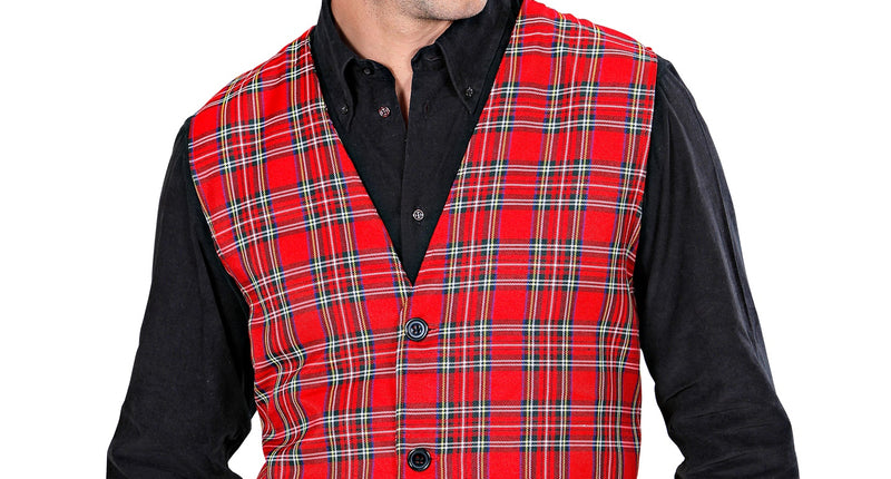 Widmann SRL Geruit vest Tartan motief rood