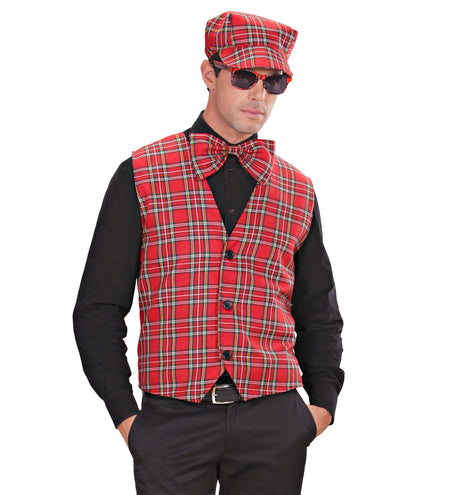 Widmann SRL Geruit vest Tartan motief rood