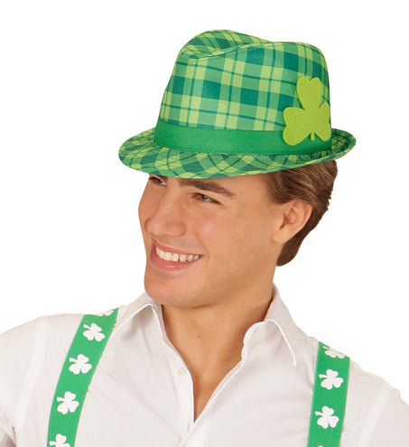 Widmann SRL Geruite St. Patricks Fedora hoedjes