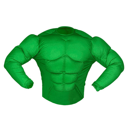 Widmann SRL Gespierd shirt groen Hulk spierballen kind