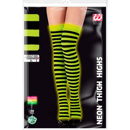 Widmann SRL Gestreepte kniekous geel zwart