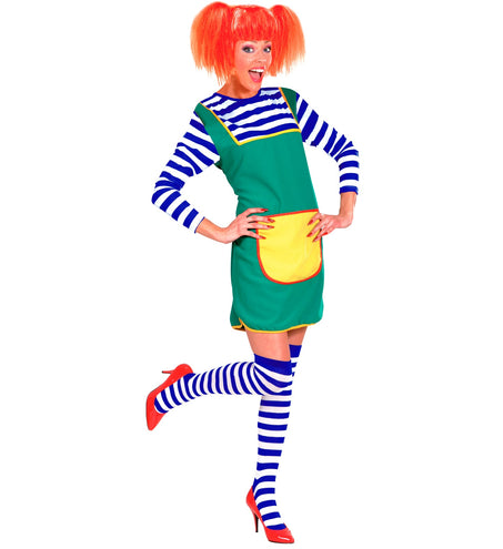 Widmann SRL Gestreepte kniekousen blauw wit