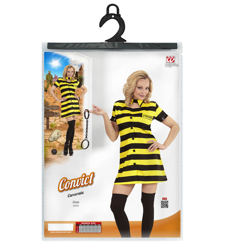 Widmann SRL Gevangene jurkje geel zwart dames