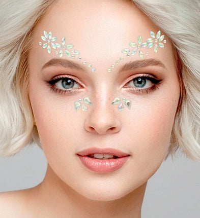 Widmann SRL Gezichtsdecoratie bloemen Finn