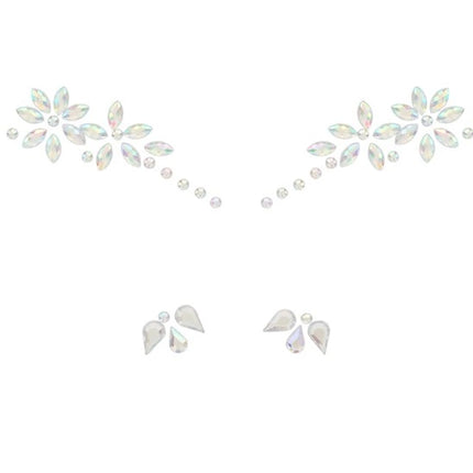 Widmann SRL Gezichtsdecoratie bloemen Finn