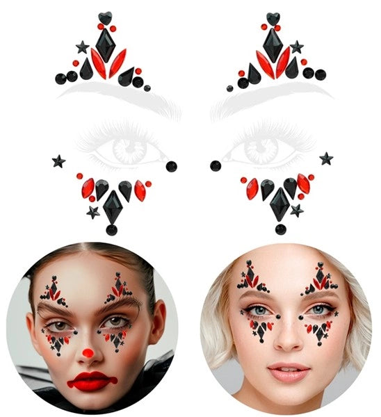 Widmann SRL Gezichtsdecoratie clown Noah