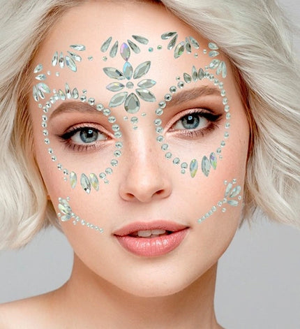 Widmann SRL Gezichtsdecoratie dag van de doden diamant Joss