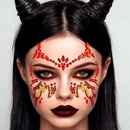 Widmann SRL Gezichtsdecoratie duivel Isa