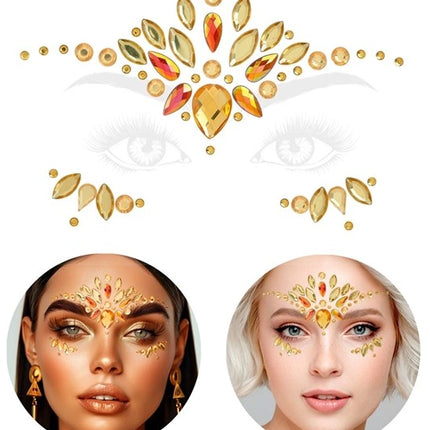 Widmann SRL Gezichtsdecoratie goud Mees