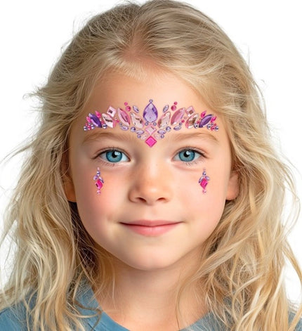 Widmann SRL Gezichtsdecoratie prinses Juliette kind