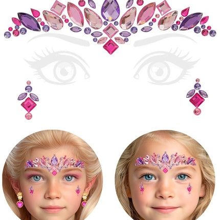 Widmann SRL Gezichtsdecoratie prinses Juliette kind