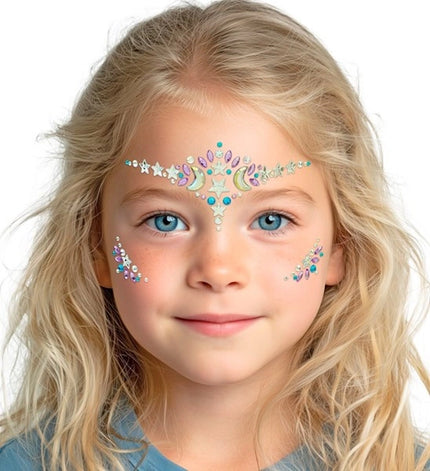 Widmann SRL Gezichtsdecoratie tovenaar / heks Milan kind