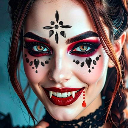 Widmann SRL Gezichtsdecoratie vampier Nora